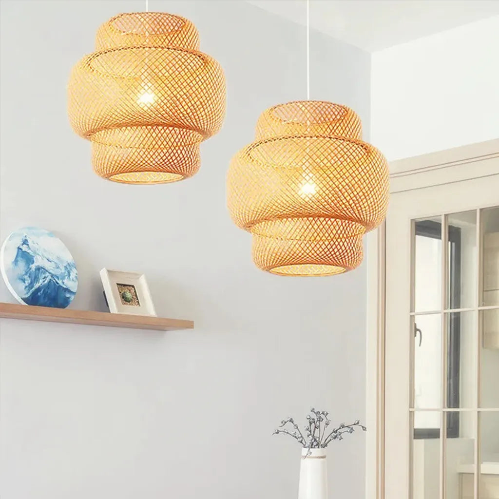 Handwoven Bamboo Pendant Lamp