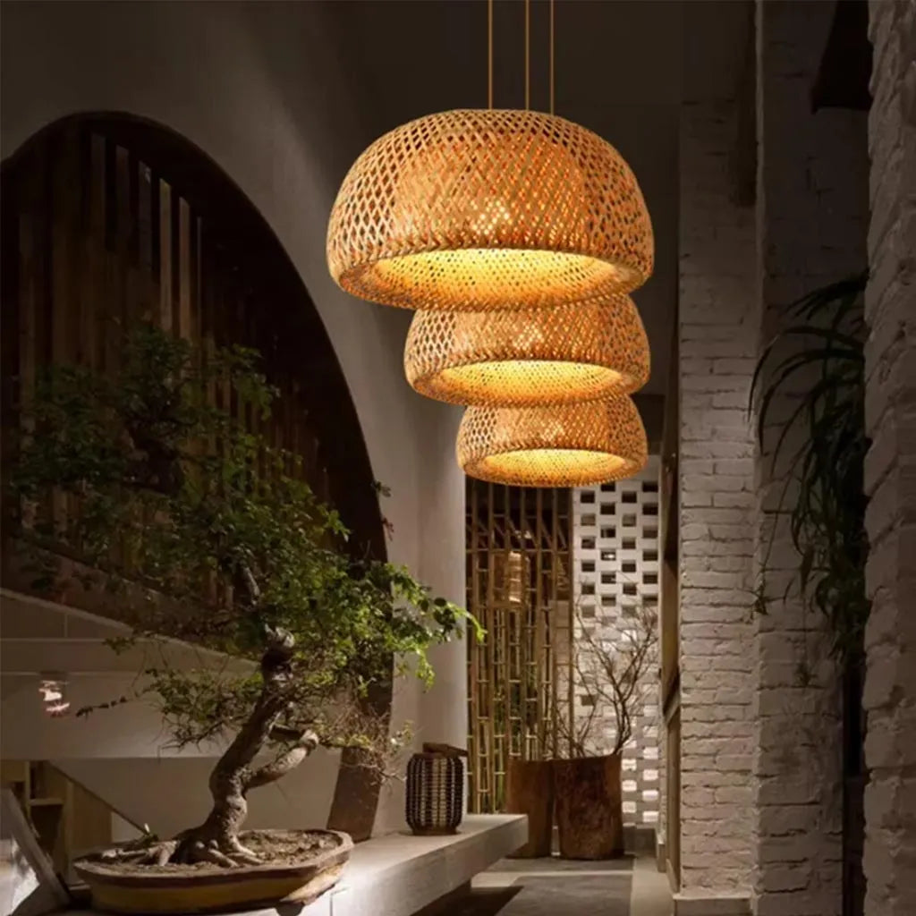 Modern Natural Bamboo Pendant Lamp