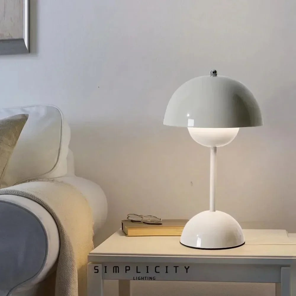 Cordless LED table lamp with adjustable brightness - perfect for the home, office or patio