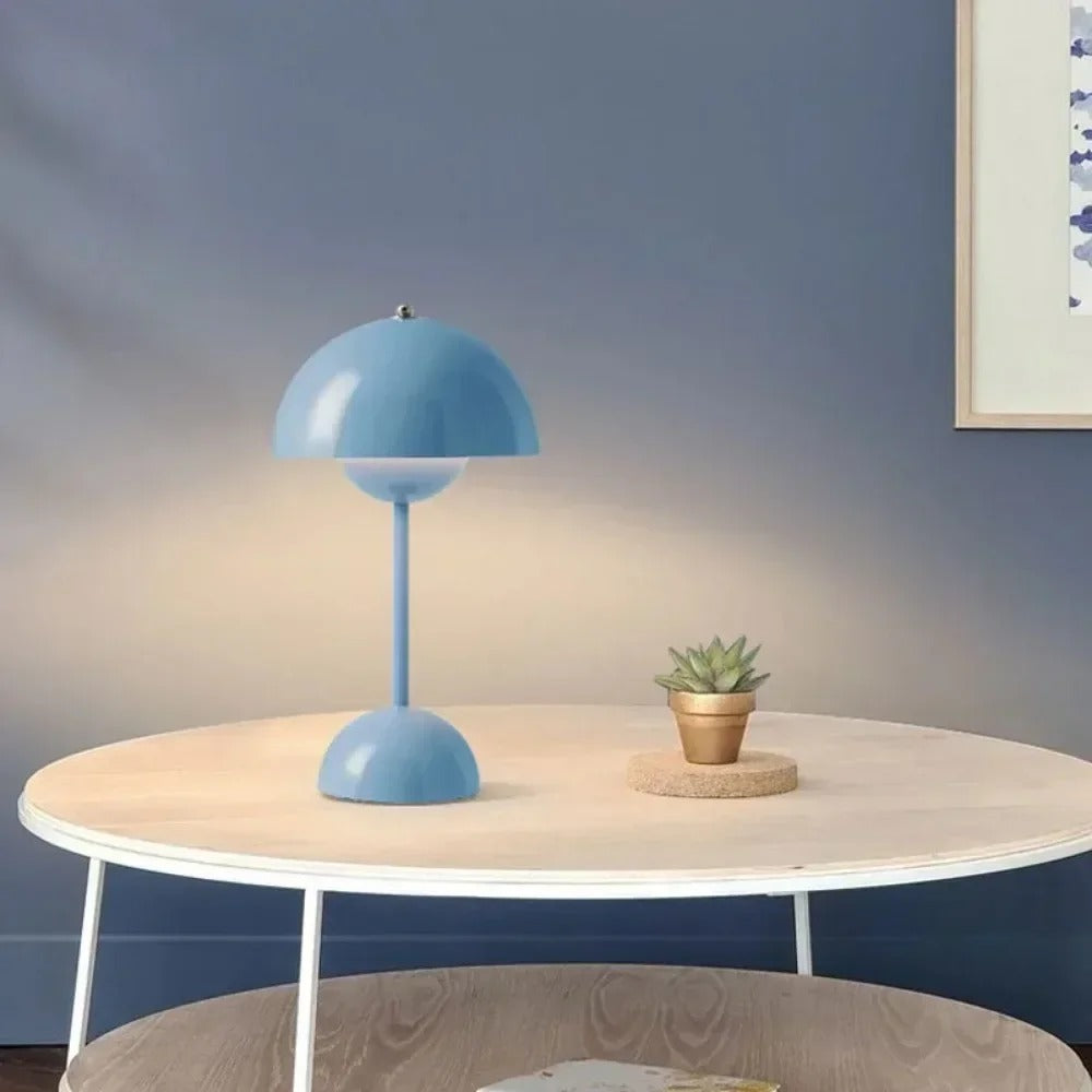 Cordless LED table lamp with adjustable brightness - perfect for the home, office or patio