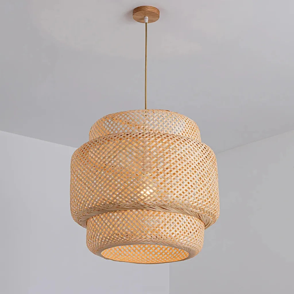 Handwoven Bamboo Pendant Lamp