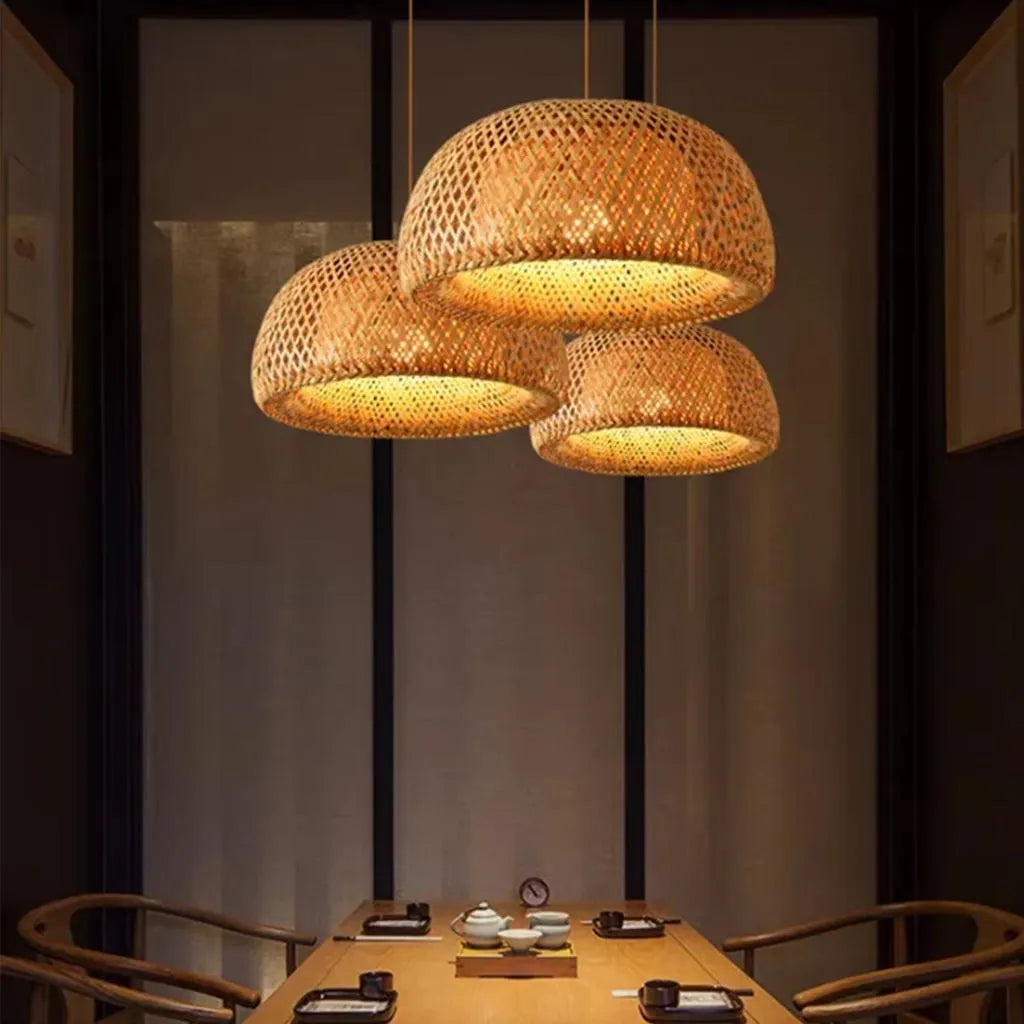 Modern Natural Bamboo Pendant Lamp