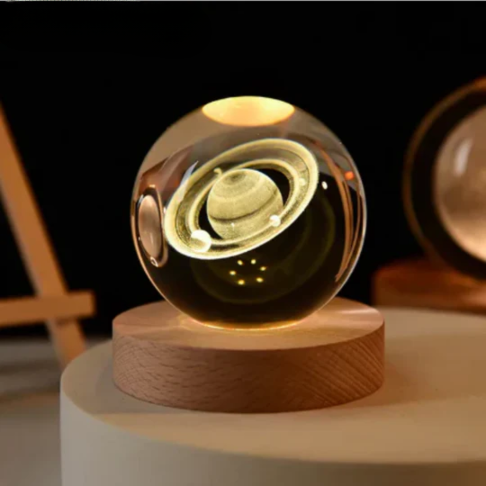 3D-engraved universe lamp - cosmic light for your room