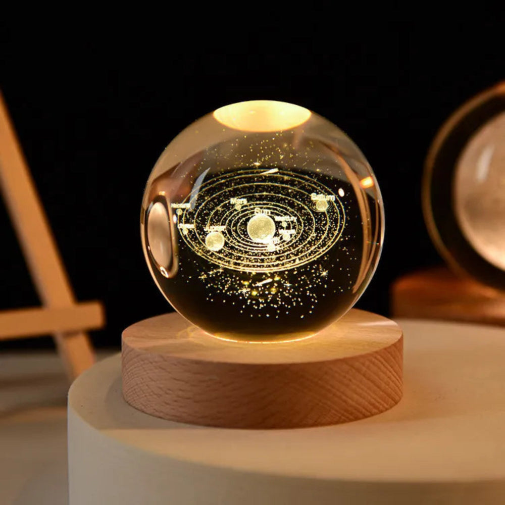 3D-engraved universe lamp - cosmic light for your room