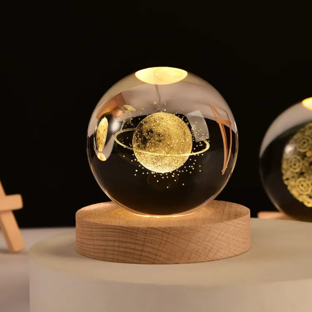 3D-engraved universe lamp - cosmic light for your room