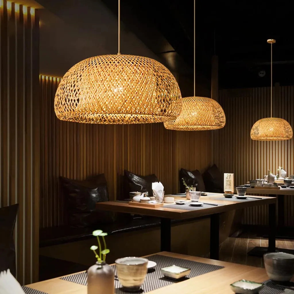Modern Natural Bamboo Pendant Lamp