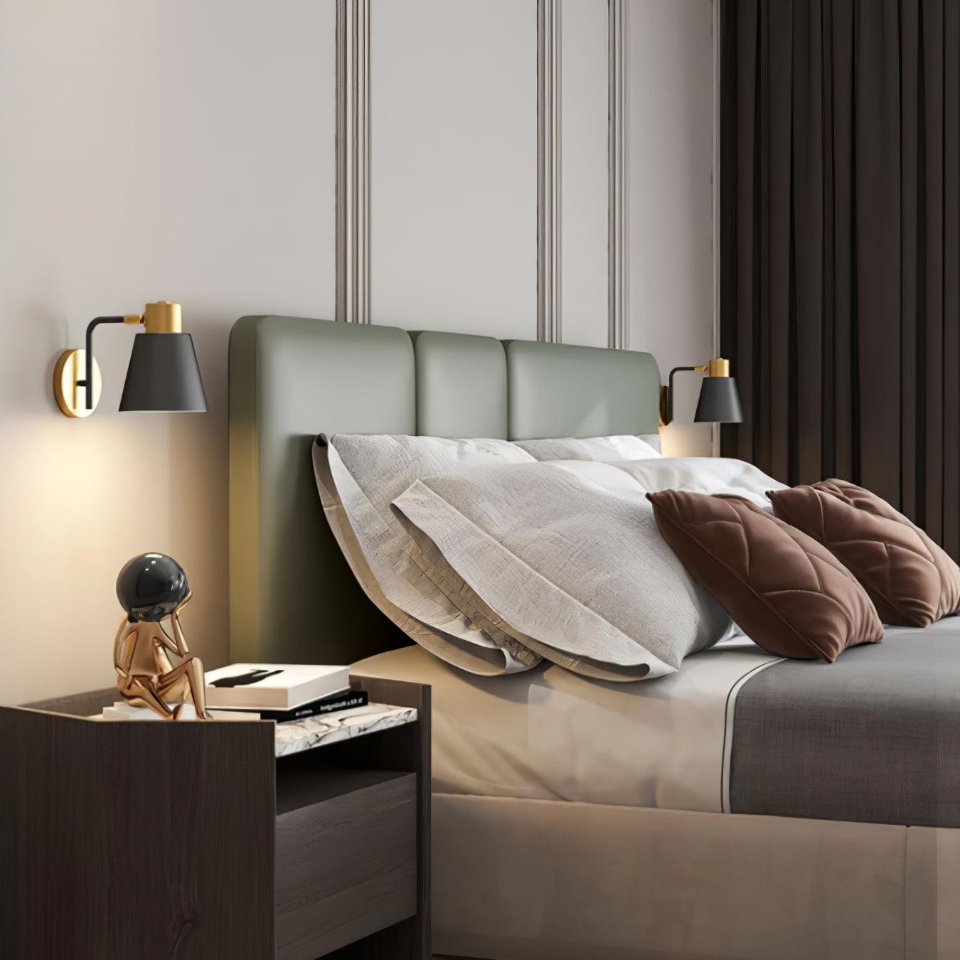 Adjustable Industrial Metal Wall Light for Living Room or Bedroom - Chic and Functional Lighting