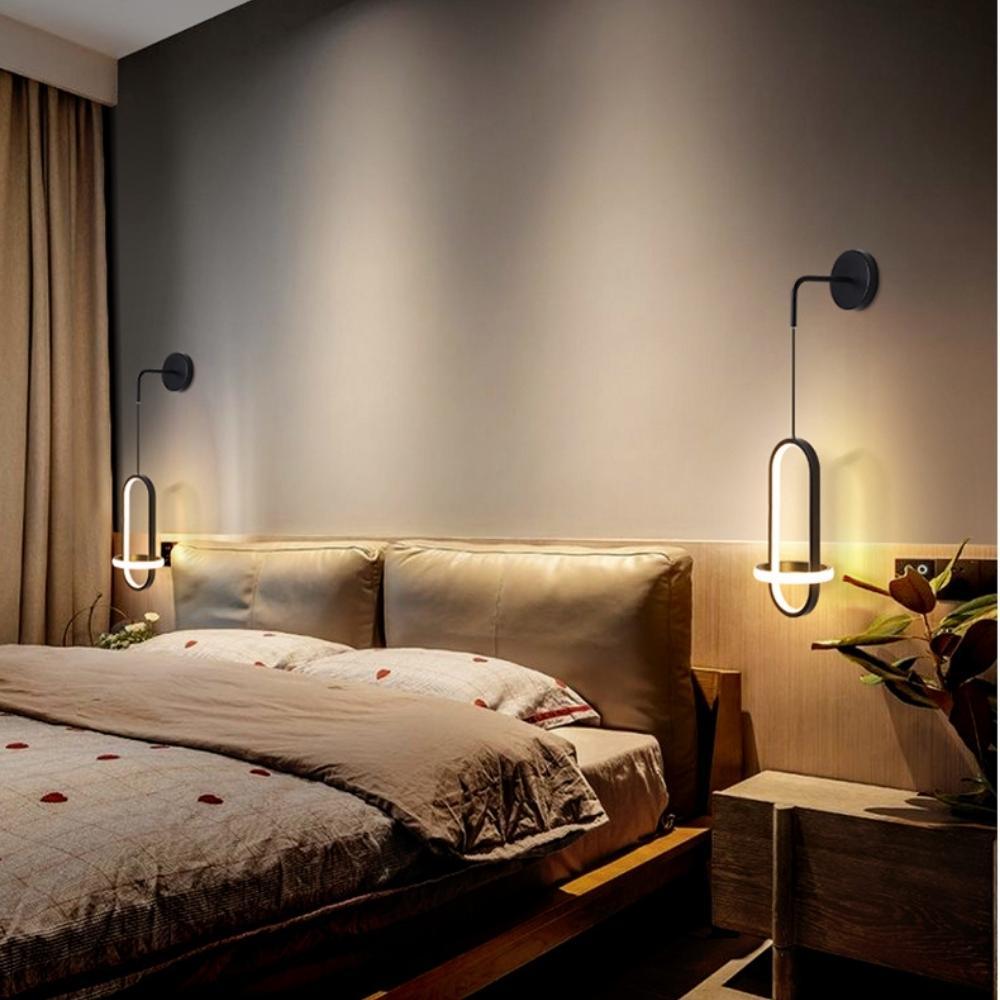 Oval Acrylic Designer Wall Light - Soft LED Lighting for Living Room and Bedroom