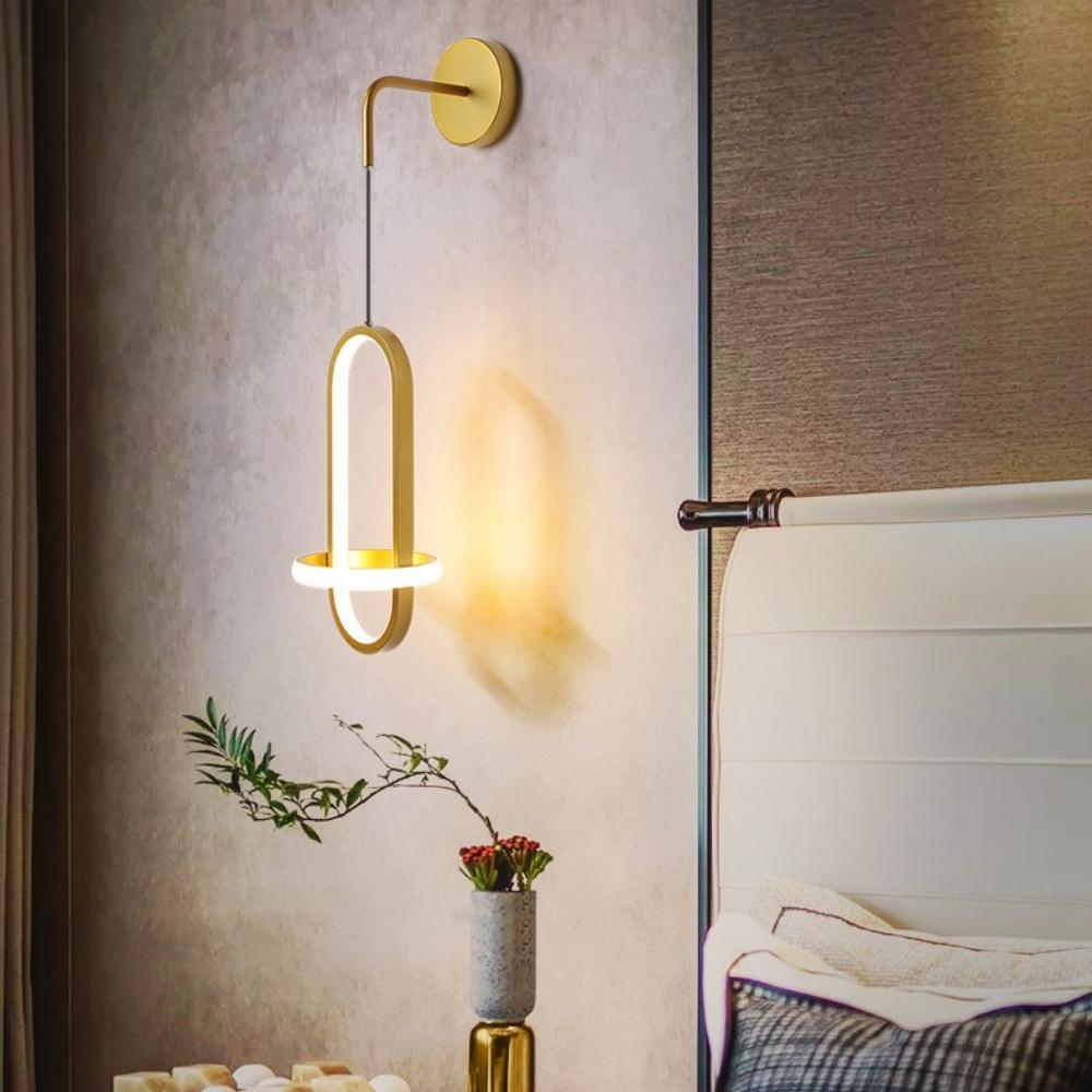 Oval Acrylic Designer Wall Light - Soft LED Lighting for Living Room and Bedroom